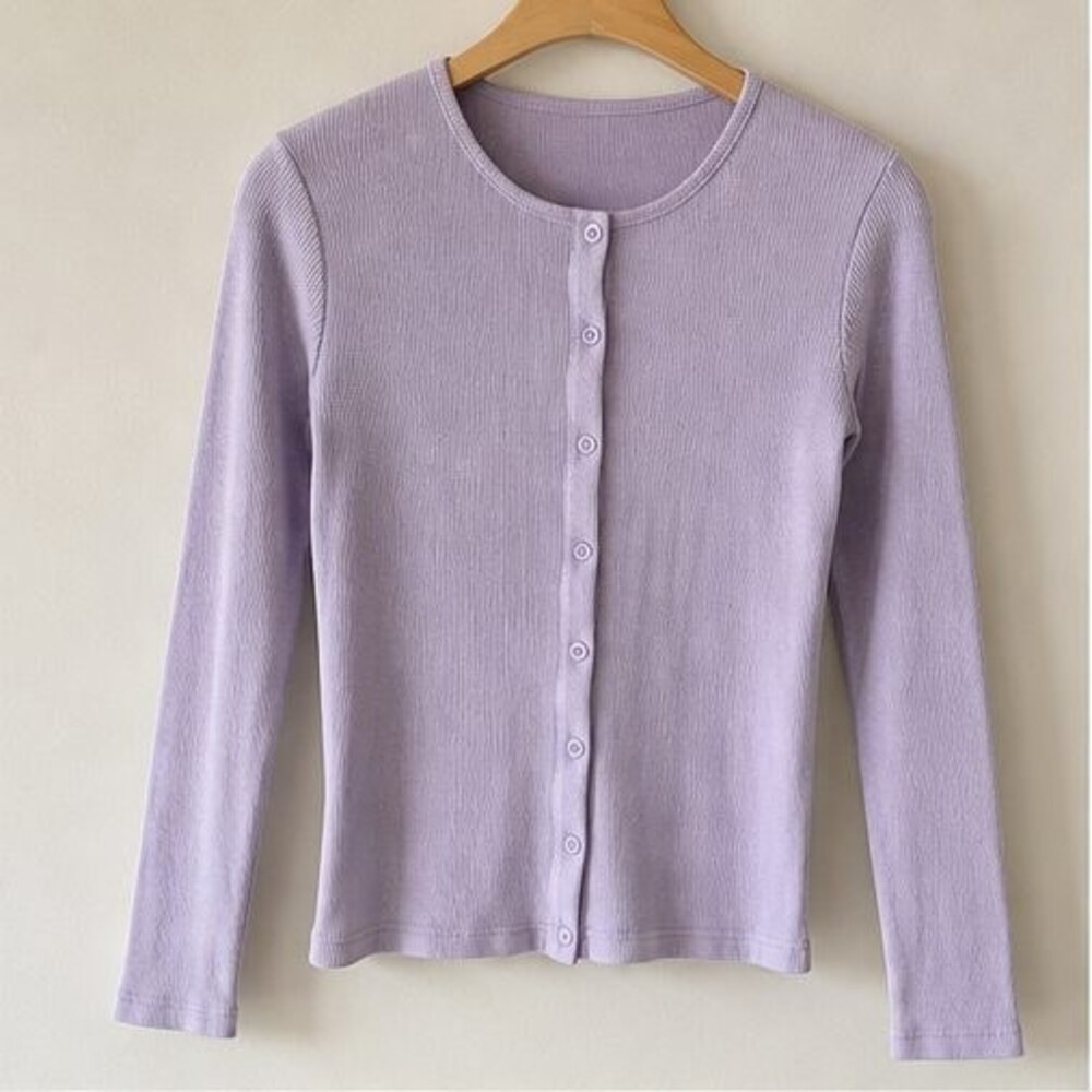 Lilac Peplum Top